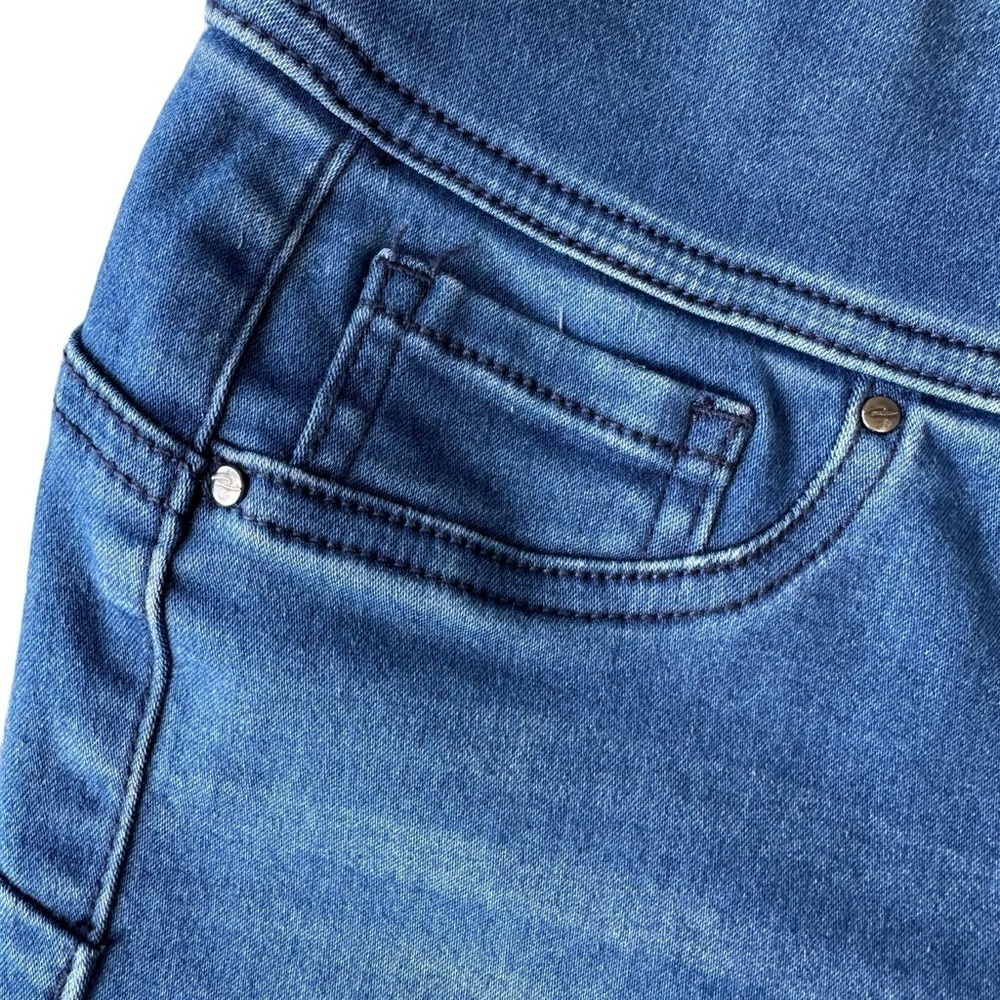 RICKI'S BLUE DENIM STYLE STRETCHY SKINNY LEGGINGS WOMENS SIZE XS - Picture 7 of 16